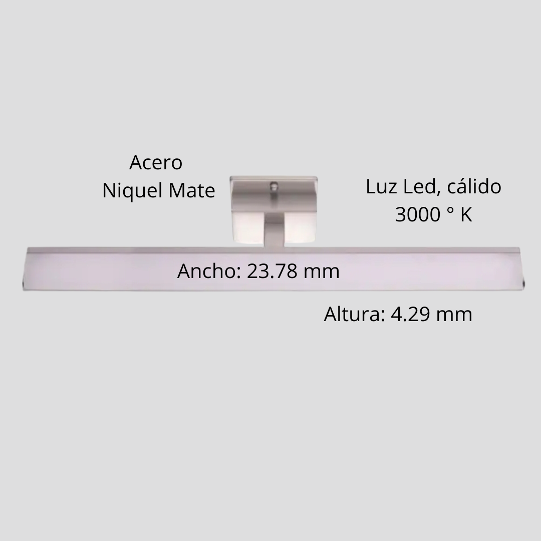 Palermo, Lámpara LED Horizontal para espejo