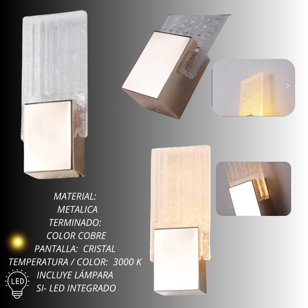 Santi, Aplique de Pared LED Integrado