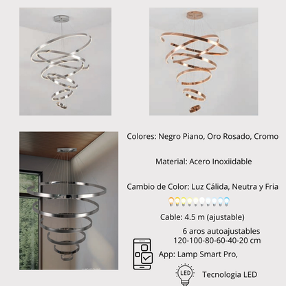 Kreis, Luminaria de colgar LED Inteligente