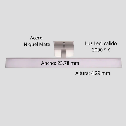 Palermo, Lámpara LED Horizontal para espejo