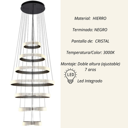 Piano, Luminaria de colgar LED  Integrado